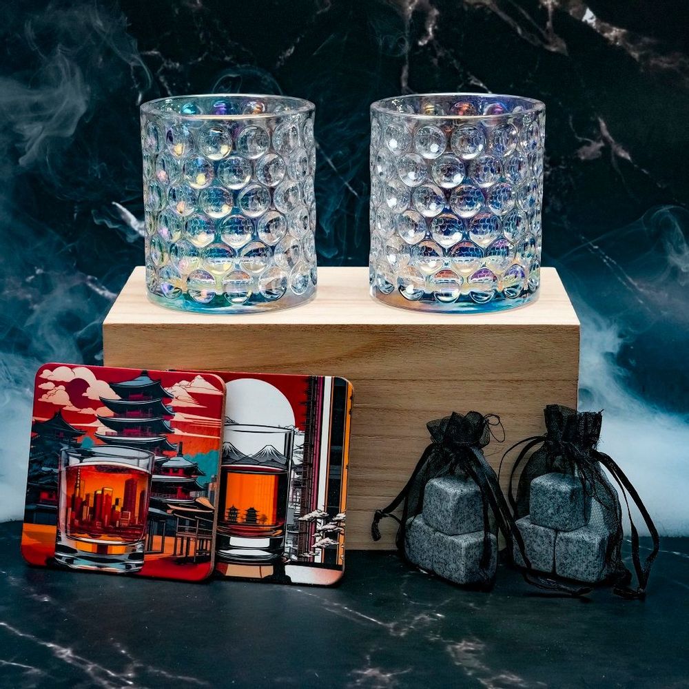Gifts - Japanese glass - AJI338 - Gift box, coasters and ice cubes - SOSTRAW & SMARTTHINGS