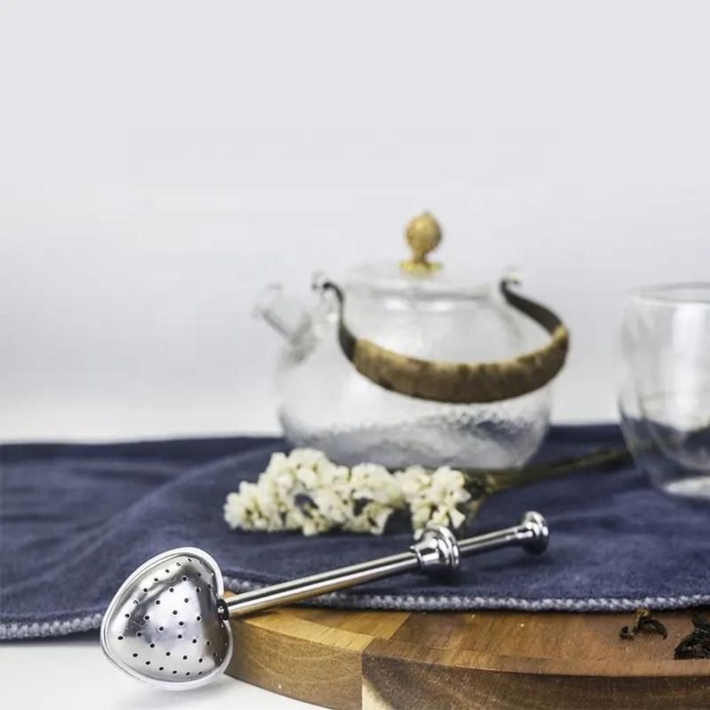 Accessoires thé et café - Infuseur à thé télescopique - Coeur - Inox - SOSTRAW & SMARTTHINGS
