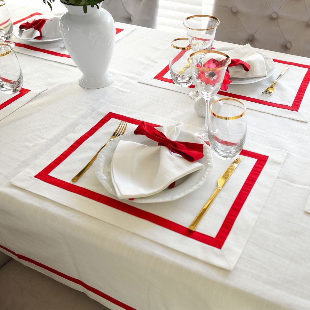 Serviettes - Serviette de tables White Panama - ROSEBERRY HOME