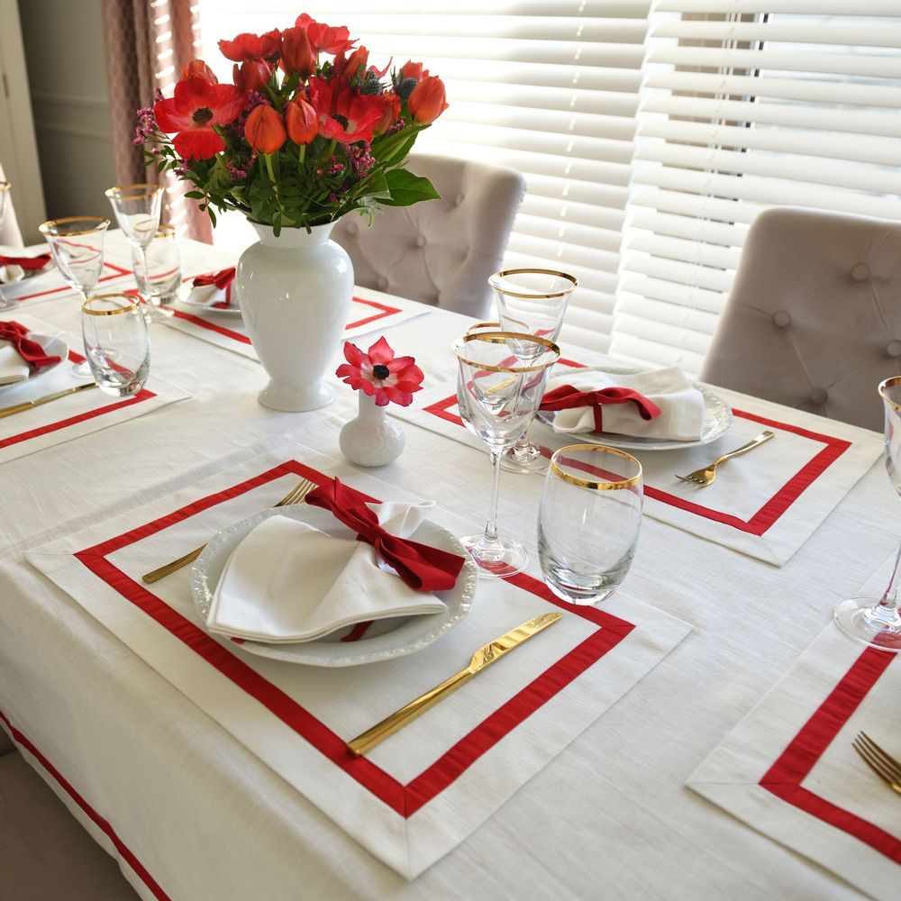 Serviettes - Serviette de tables White Panama - ROSEBERRY HOME