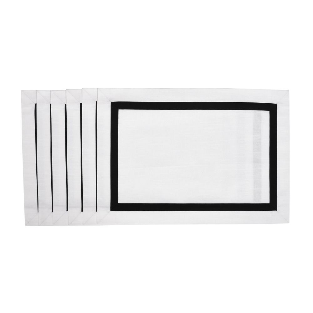 Nappes - La tapis de table Black Stripes 50x150 - ROSEBERRY HOME