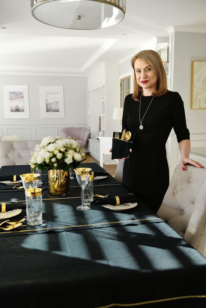 Napkins - Linen napkins Royal Black - ROSEBERRY HOME