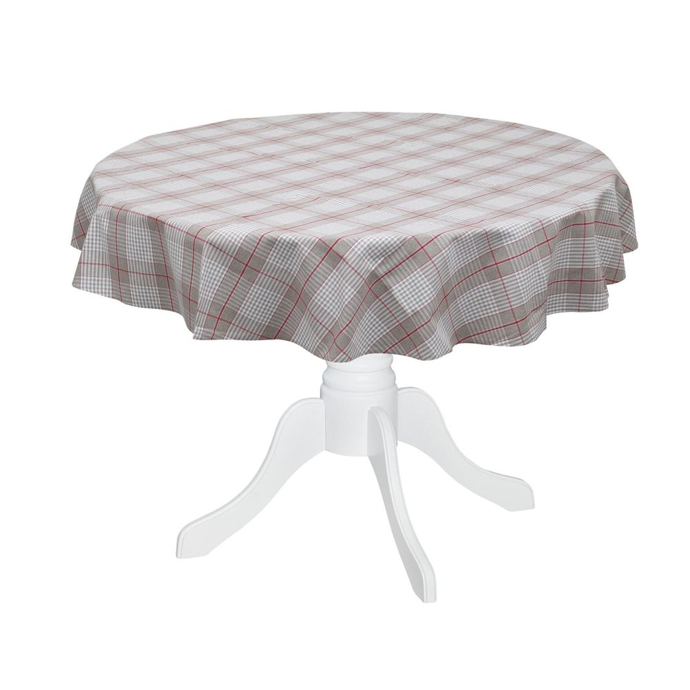 Table cloths - Tablecloth Glen Check round 210 - ROSEBERRY HOME