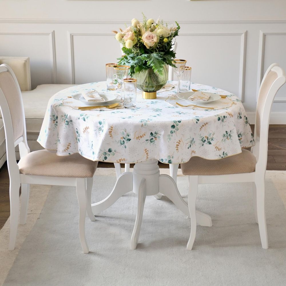 Table cloths - Tablecloth Very Jolly Christmas rounded 160 - ROSEBERRY HOME