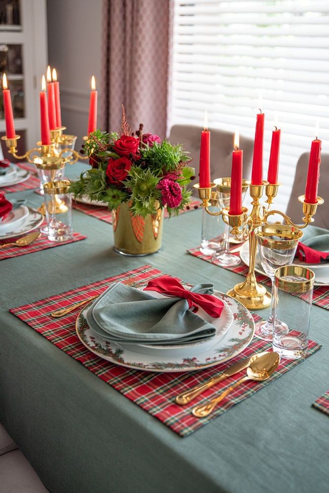Table cloths - Tablecloth Red Tartan 130x200 - ROSEBERRY HOME