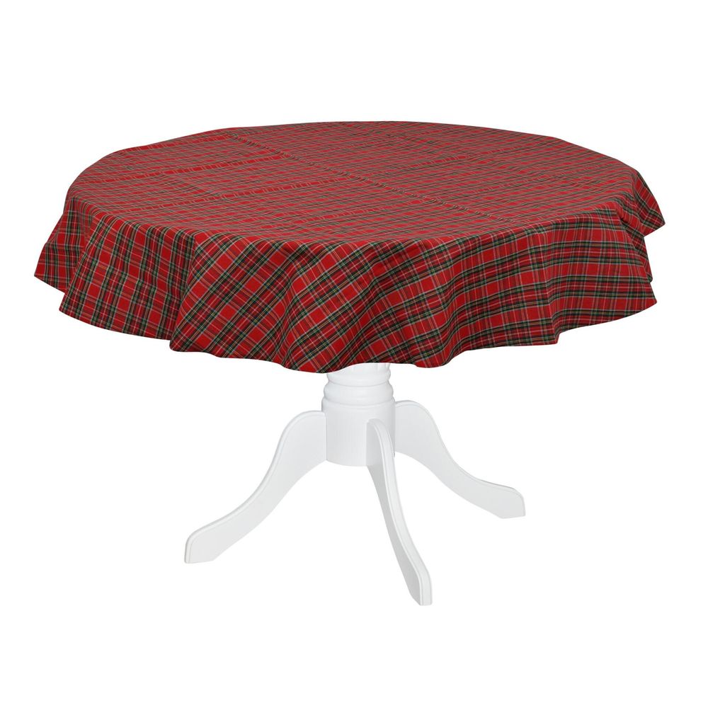 Nappes - Nappe de table Red Tartan rounded 140 - ROSEBERRY HOME