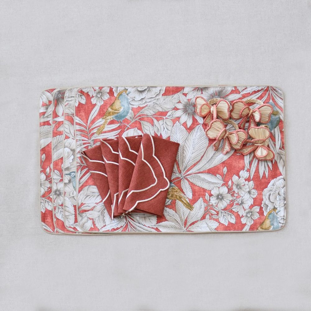 Placemats - Placemats Topaz & Mirha 6 pieces - ROSEBERRY HOME