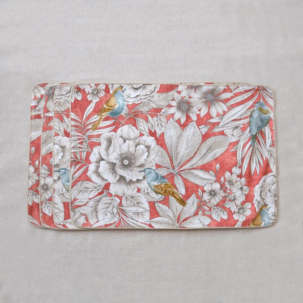 Placemats - Placemats Topaz & Mirha 6 pieces - ROSEBERRY HOME