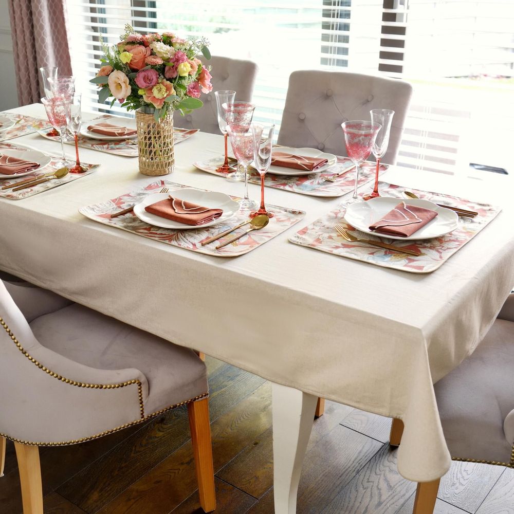 Placemats - Placemats Topaz & Mirha 6 pieces - ROSEBERRY HOME