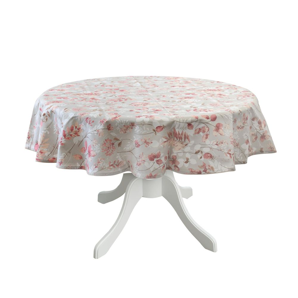 Table cloths - Tablecloth Wild Rose round - ⌀ 210 cm - ROSEBERRY HOME