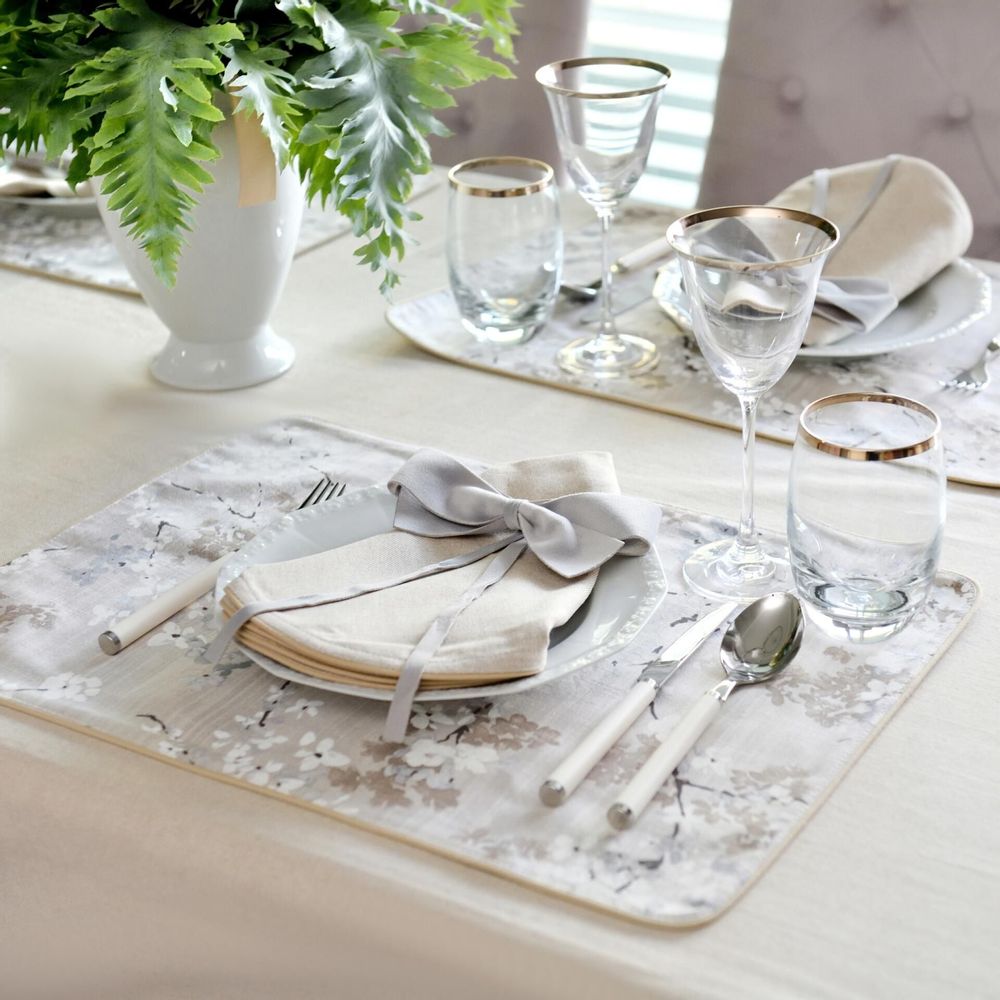 Table linen - Placemats Twigs & Mirha 6 pieces - ROSEBERRY HOME