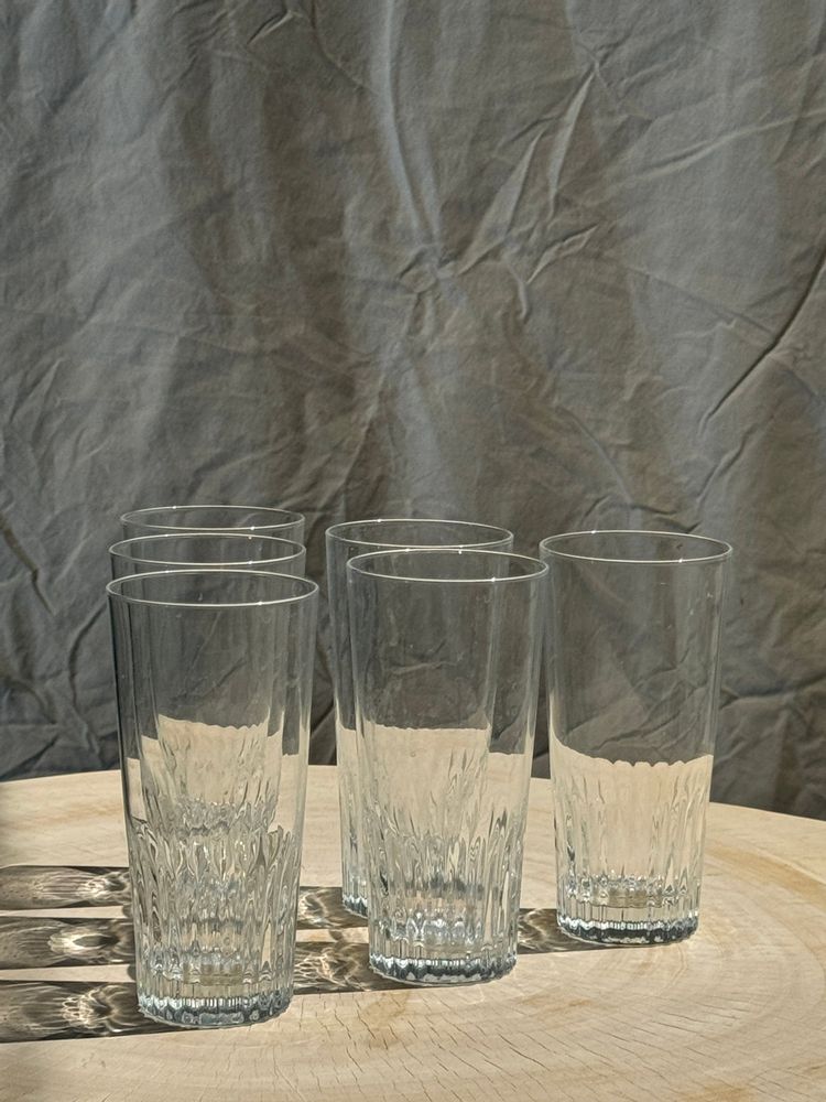 Verres - 6 grands verres à orangeade en verre - OFFICE OBJETS