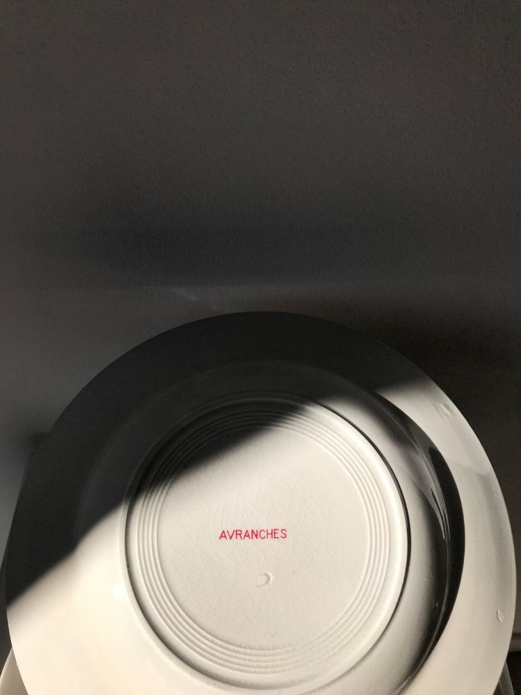 Assiettes au quotidien - 8 assiettes en faïence vintage Avranches décor de roses - OFFICE OBJETS