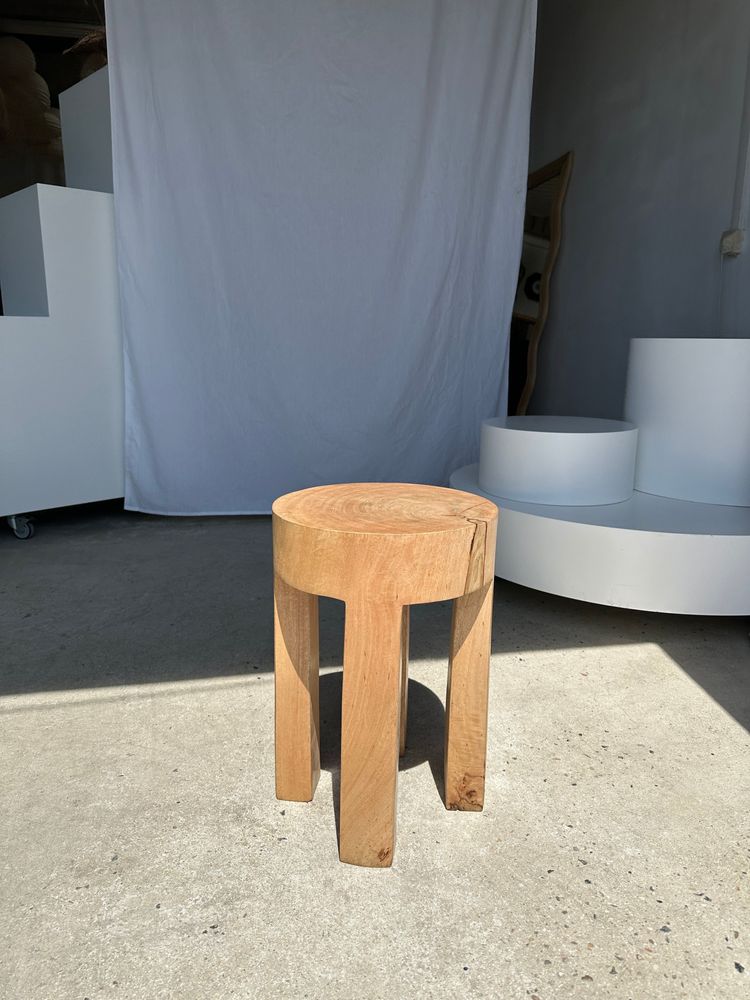 Stools - Monoxyl quadripod side table in natural mango wood - OFFICE OBJETS
