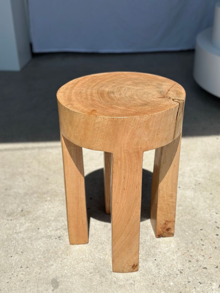 Stools - Monoxyl quadripod side table in natural mango wood - OFFICE OBJETS