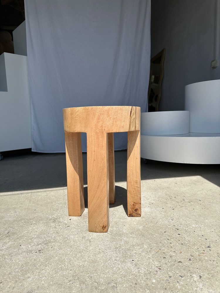 Stools - Monoxyl quadripod side table in natural mango wood - OFFICE OBJETS