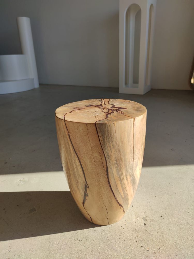 Tabourets - Bout de canapé, tabouret ou table d'appoint en tamarin massif (monoxyle) - OFFICE OBJETS