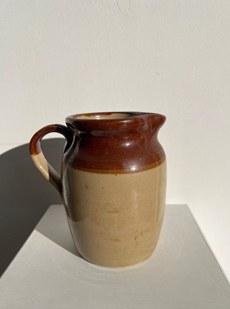Carafes - Two-tone Pearsons of Chesterfield stoneware jug Made in England H: 17cm - OFFICE OBJETS