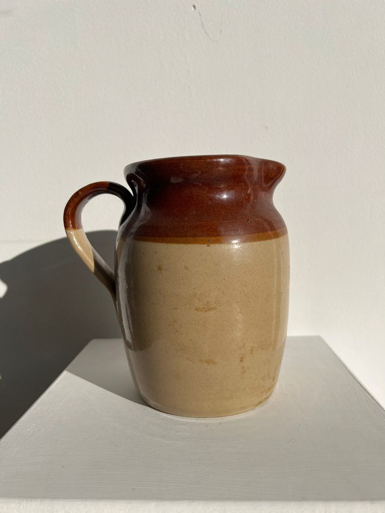 Carafes - Two-tone Pearsons of Chesterfield stoneware jug Made in England H: 17cm - OFFICE OBJETS