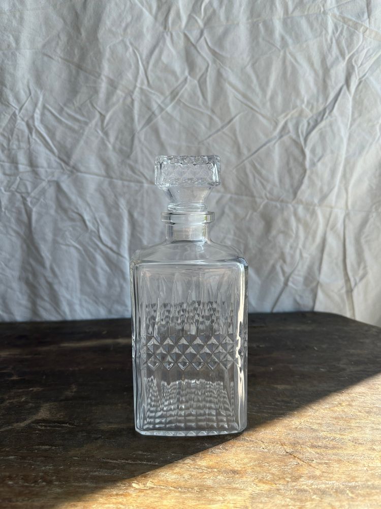 Carafes - Carafe à whisky frise pointes de diamant H23 - OFFICE OBJETS