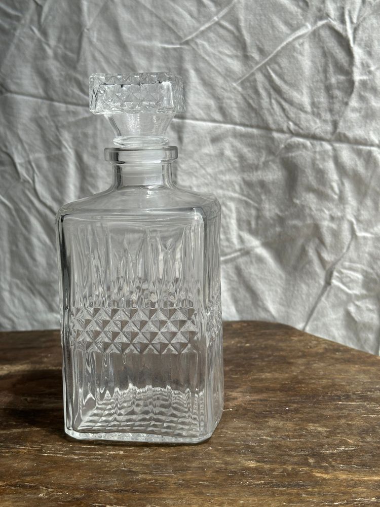 Carafes - Carafe à whisky frise pointes de diamant H23 - OFFICE OBJETS