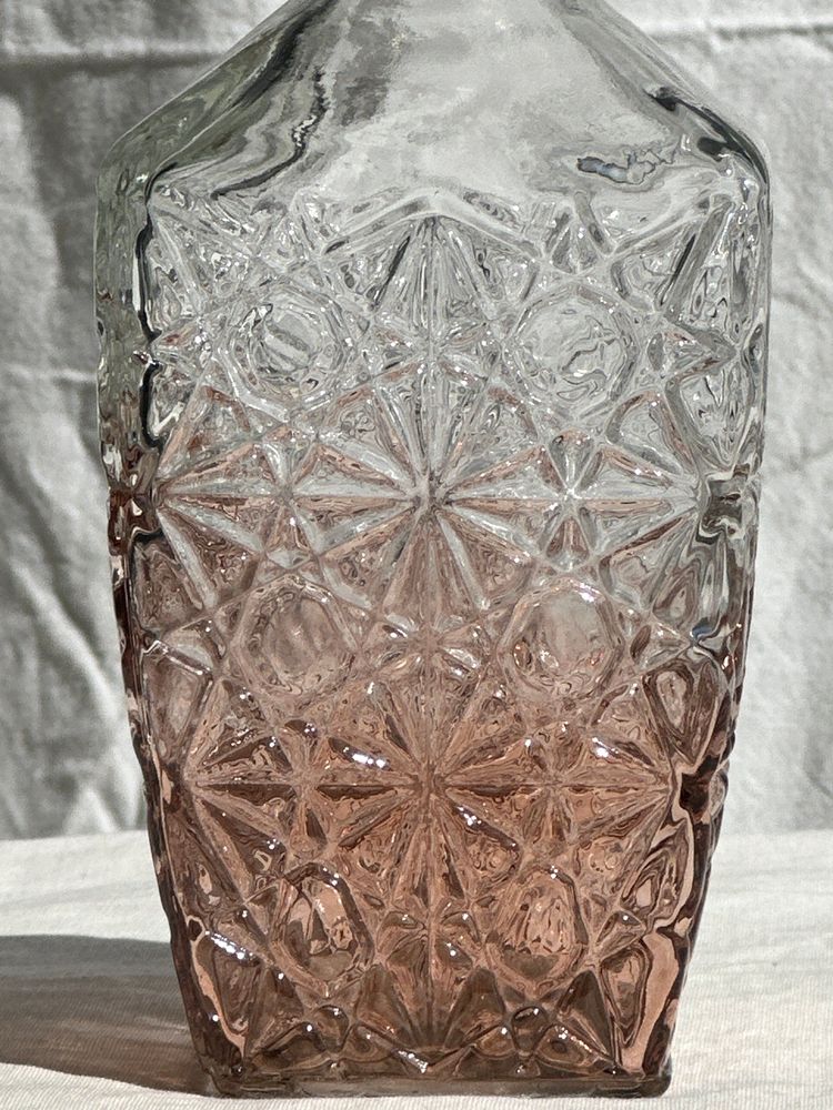Carafes - Carafe à whisky motif géométrique étoiles teintée H24 - OFFICE OBJETS