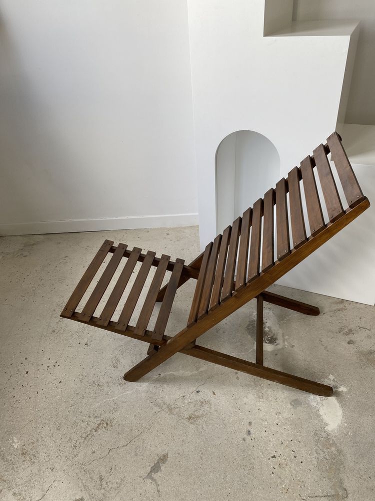 Chaises longues - Chaise longue en teck à lattes pliable - OFFICE OBJETS