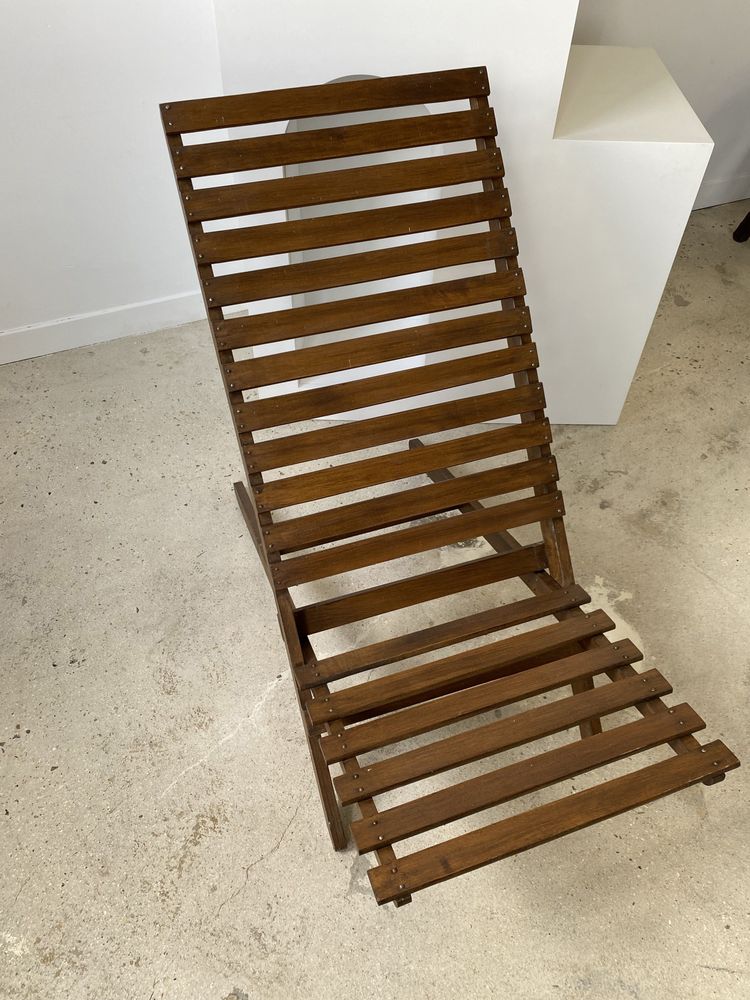 Chaises longues - Chaise longue en teck à lattes pliable - OFFICE OBJETS