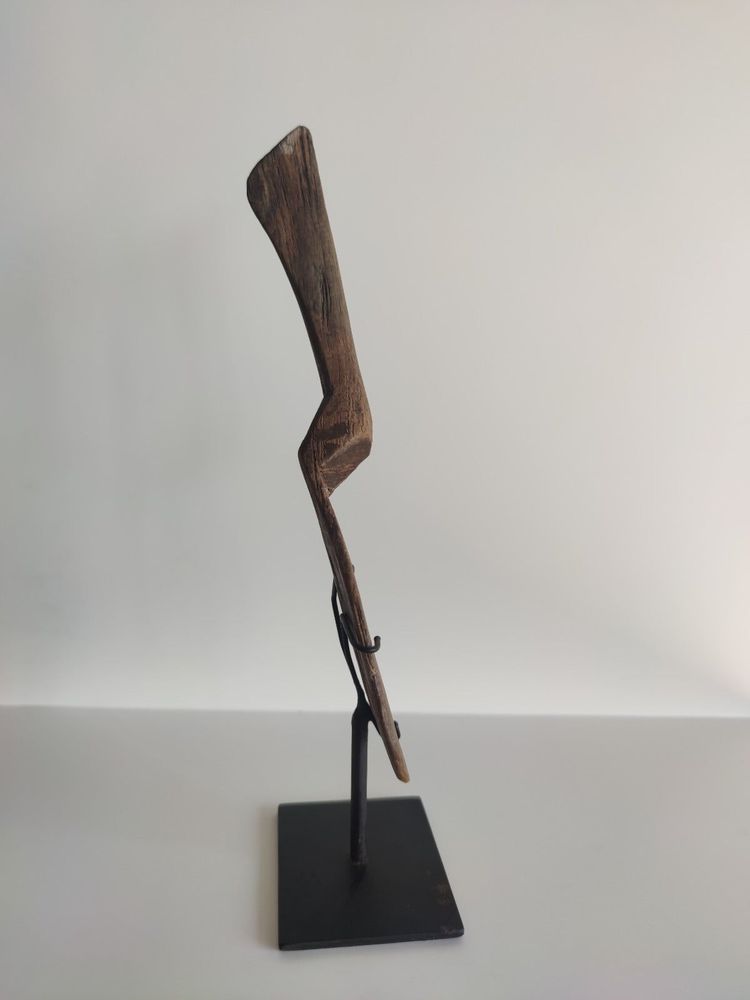Sculptures, statuettes and miniatures - Old wooden spoon mounted on a base (5) - OFFICE OBJETS