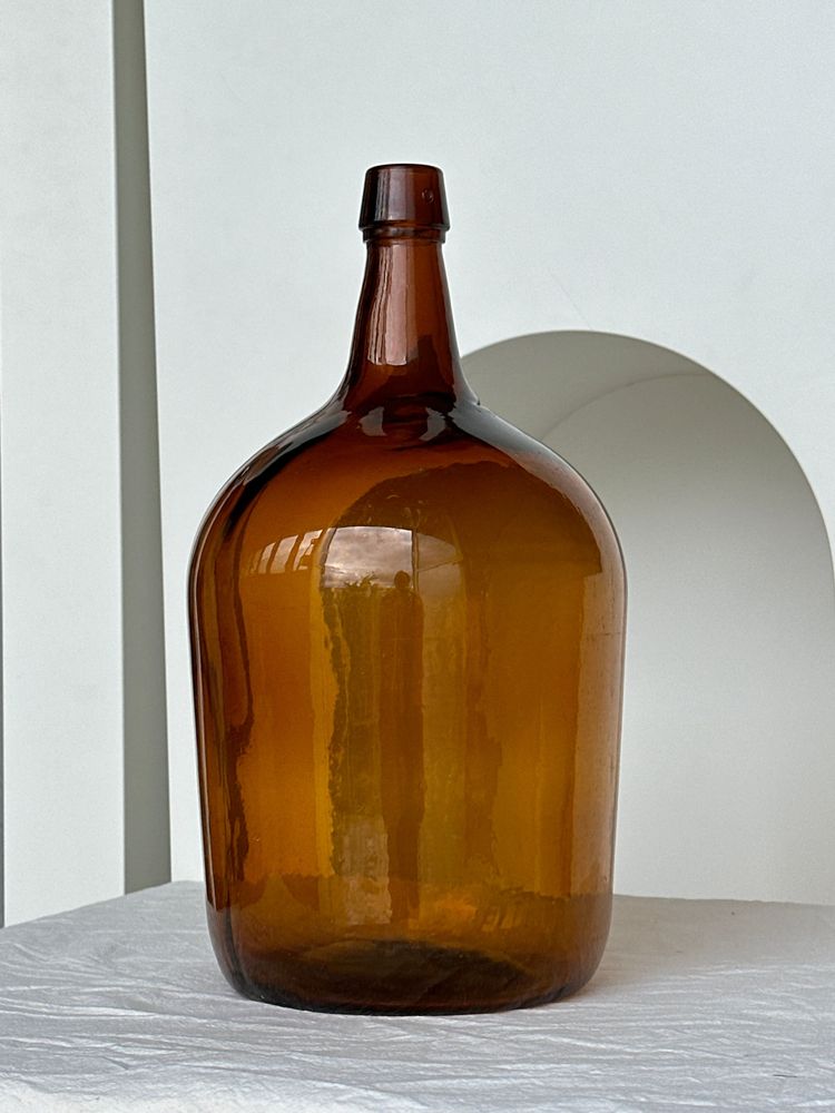 Accessoires à poser - Dame jeanne en verre ambré H:35 - OFFICE OBJETS