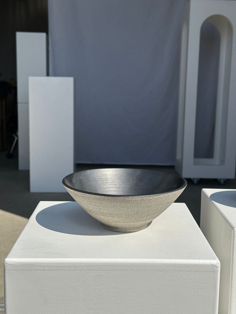 Bowls - Duo of gray bowls or salad bowls in Indonesian ceramic - OFFICE OBJETS