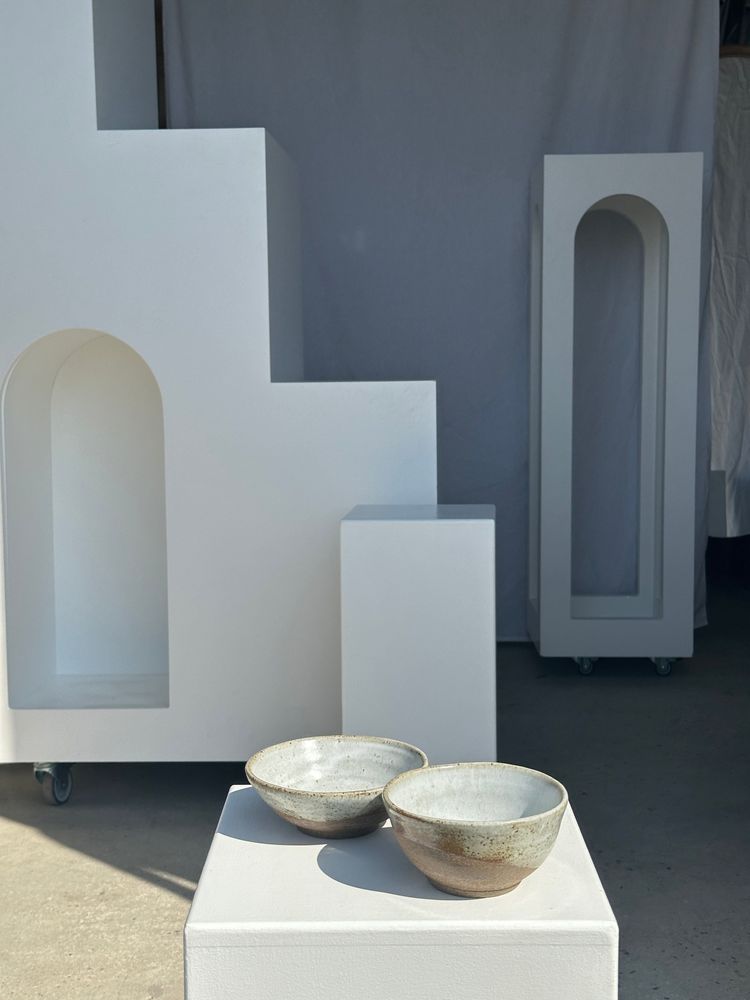 Bols - Duo de petit bols brun et céramique glacée mouchetée (1haut + 1bas) - OFFICE OBJETS