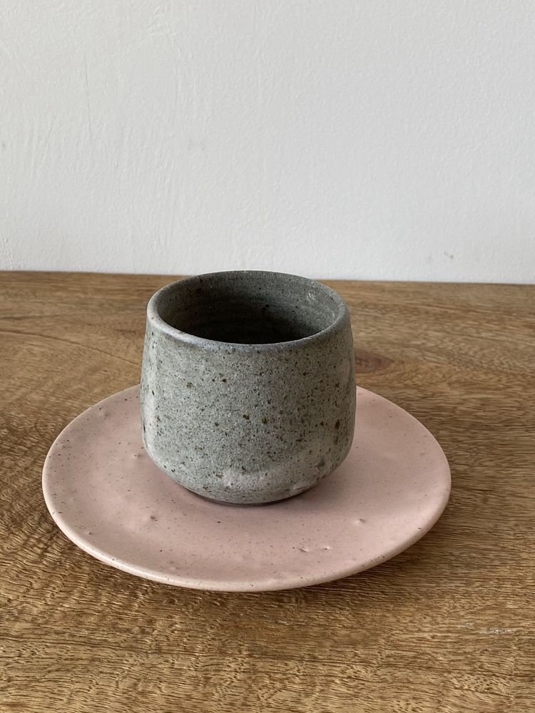 Mugs - Duo of gray ceramic mugs - OFFICE OBJETS