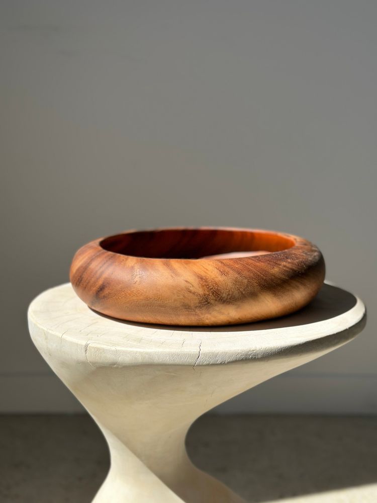 Objets de décoration - Grand bol ou coupe en teck monoxyle D:30,5 - OFFICE OBJETS