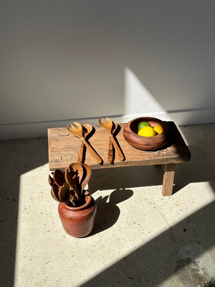 Objets de décoration - Grand bol ou coupe en teck monoxyle D:30,5 - OFFICE OBJETS