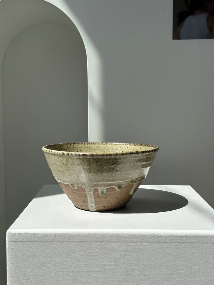 Bowls - Large green and brown bowl in Indonesian ceramic D18.5 H10 - OFFICE OBJETS