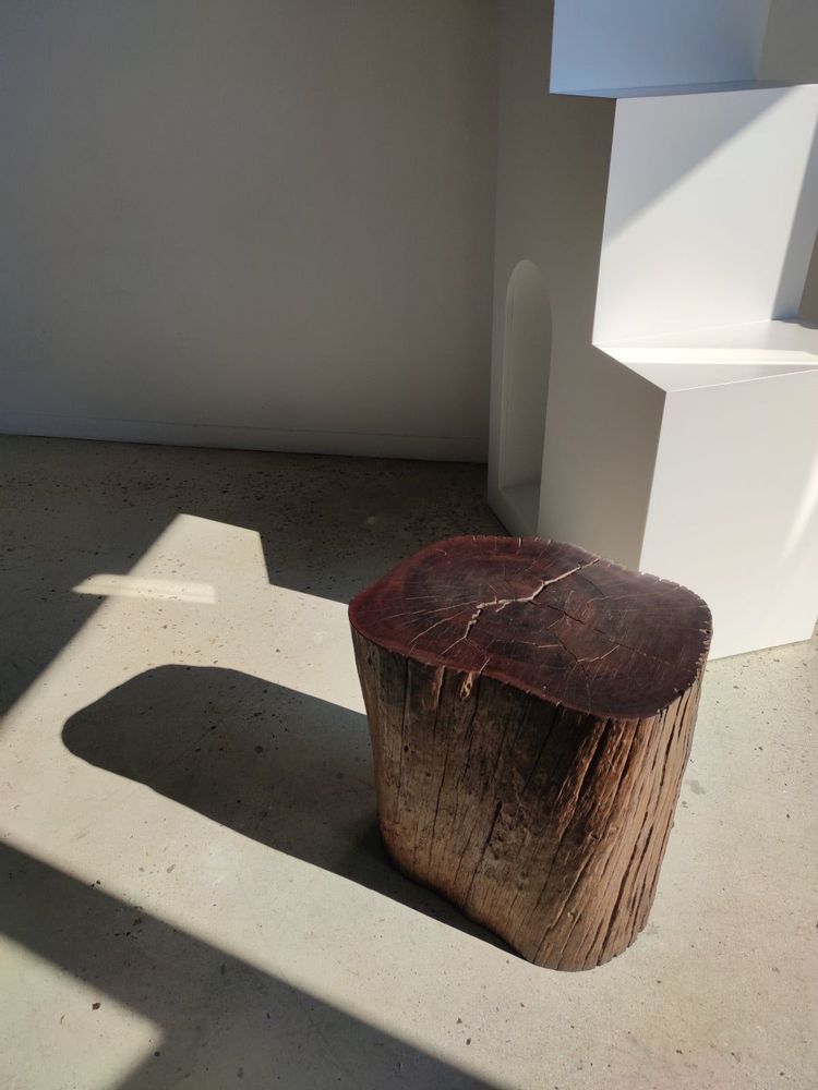 Tabourets - Grand bout de canapé, tabouret, mobilier modulaire en bois de fer massif - OFFICE OBJETS