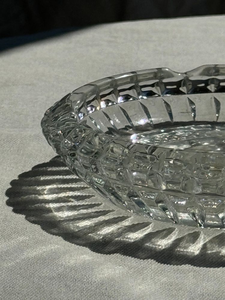 Accessoires à poser - Grand cendrier en verre italien classique D:15cm - OFFICE OBJETS