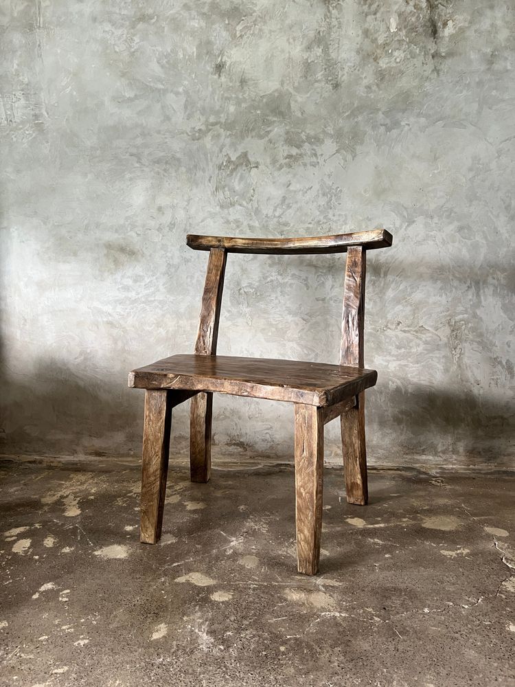 Armchairs - Large old teak chair or armchair H84 L60 - OFFICE OBJETS