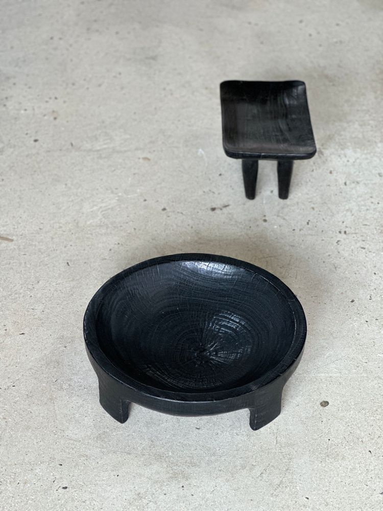 Objets de décoration - Grande coupe en manguier monoxyle noire D:40 H:12 - OFFICE OBJETS