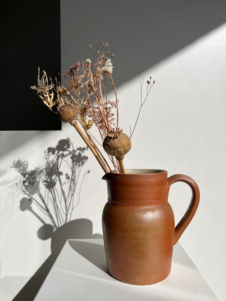 Carafes - Large stoneware pitcher brand Handmade below H: 20cm - OFFICE OBJETS