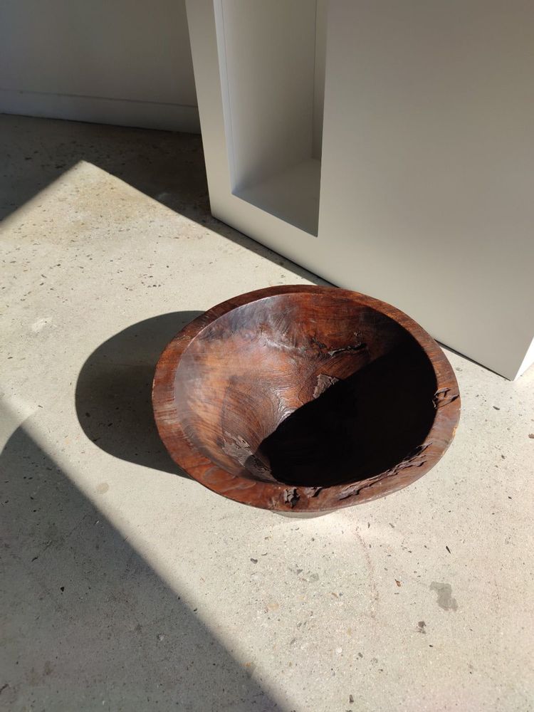 Decorative objects - Large old teak bowl (2) - OFFICE OBJETS