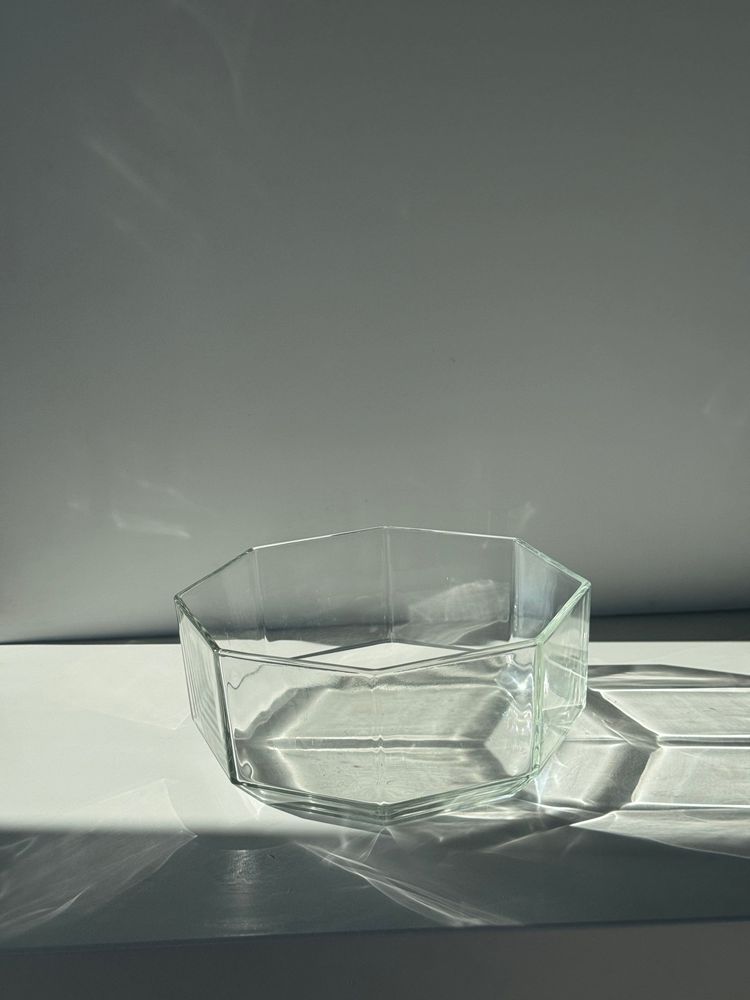 Plats et saladiers - Grande coupe en verre octogonale L17,5 - OFFICE OBJETS