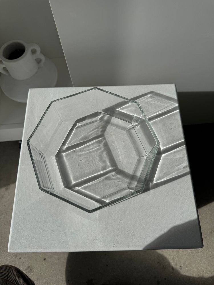 Plats et saladiers - Grande coupe en verre octogonale L17,5 - OFFICE OBJETS