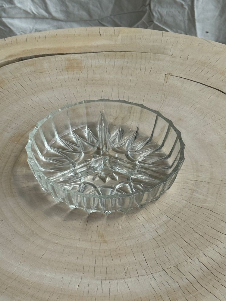 Plats et saladiers - Grande coupelle classique en verre à 3 compartiments - OFFICE OBJETS
