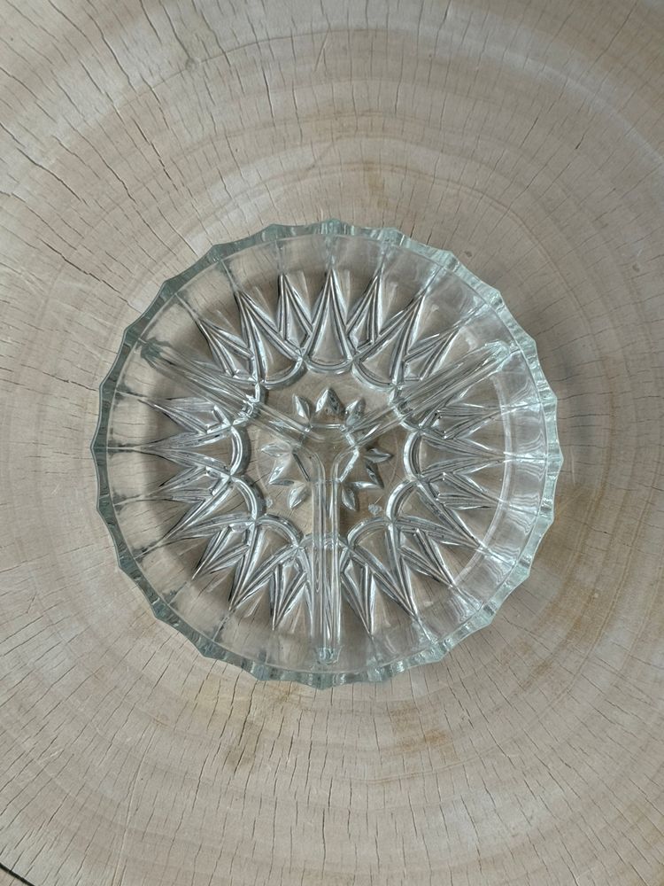 Plats et saladiers - Grande coupelle classique en verre à 3 compartiments - OFFICE OBJETS