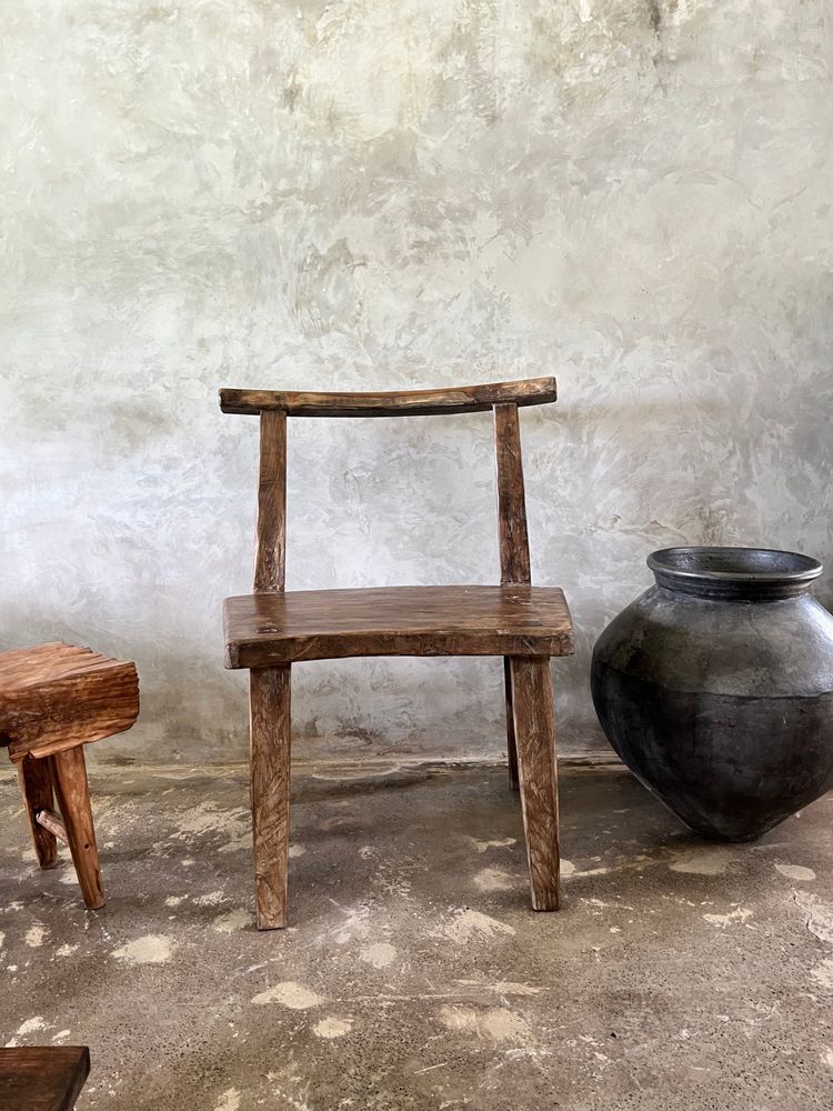 Armchairs - Large old teak chair or armchair H84 L60 - OFFICE OBJETS