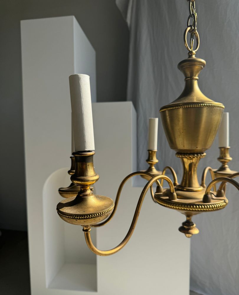 Suspensions - Lustre doré hollandais à 6 bras de lumière D50 - OFFICE OBJETS