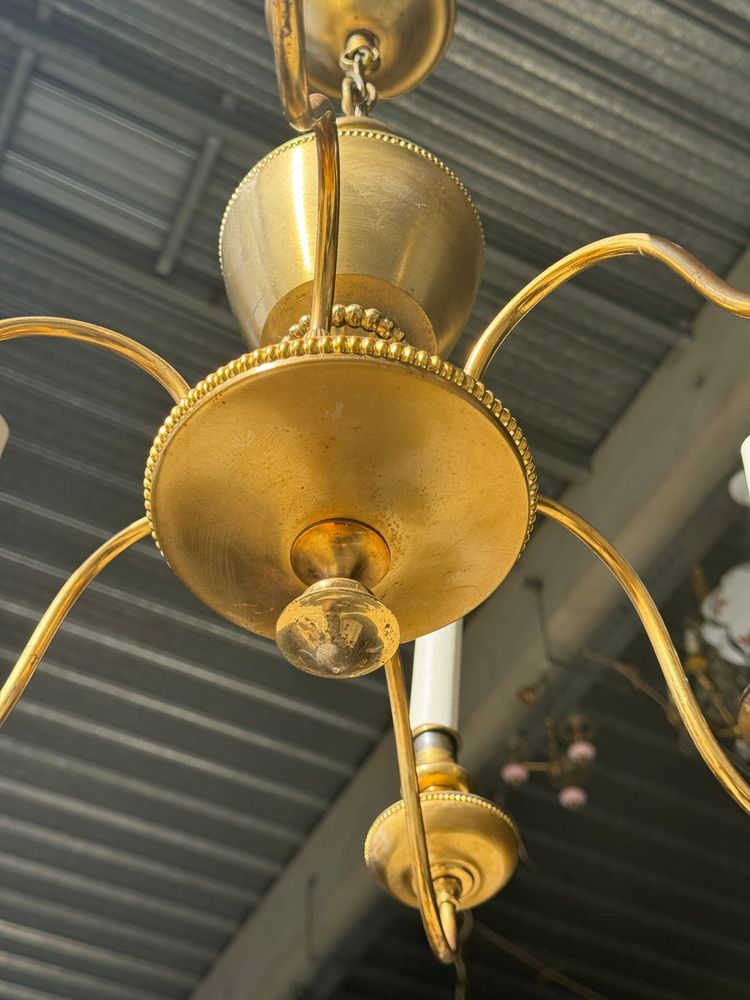 Suspensions - Lustre doré hollandais à 6 bras de lumière D50 - OFFICE OBJETS