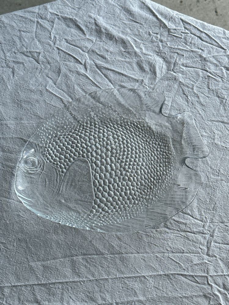 Assiettes au quotidien - Lot de 6 assiettes vintage en forme de poisson en verre Arcoroc - OFFICE OBJETS